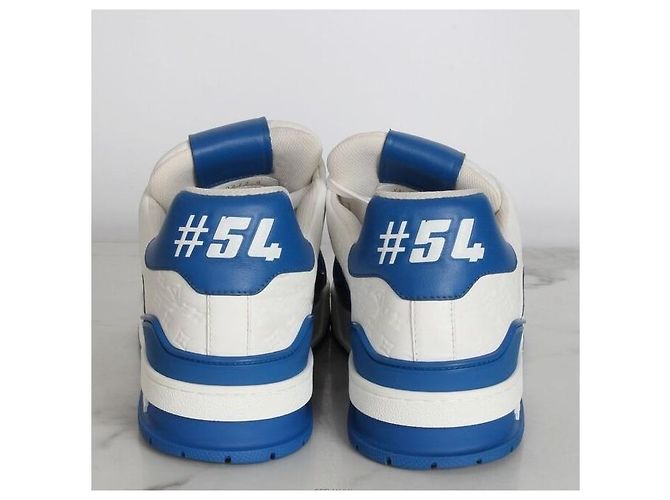 Louis Vuitton Sneakers Trainer Monogram Blu - vista 6