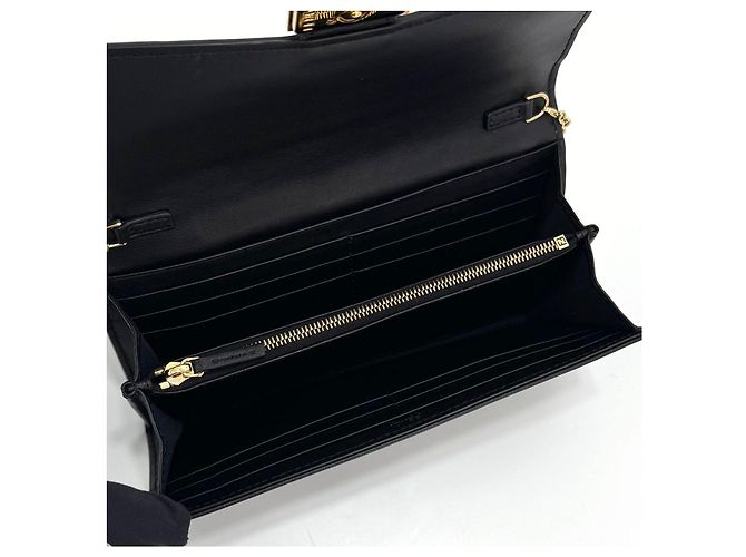 Fendi Borsa a tracolla portafoglio con catena Nero - vista 12