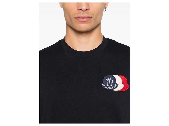 Moncler T-Shirt mit besticktem Logo Weiß - Ansicht 13
