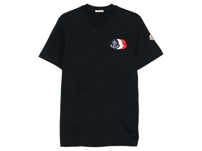 Moncler T-Shirt mit besticktem Logo Weiß - Ansicht 2