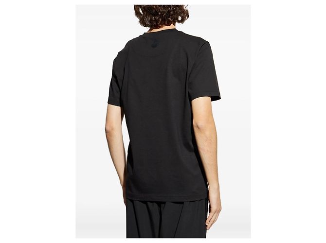 Moncler Logo Baumwoll-T-Shirt Schwarz - Ansicht 5