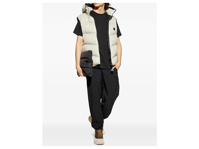 Moncler Logo Baumwoll-T-Shirt Schwarz - Ansicht 8