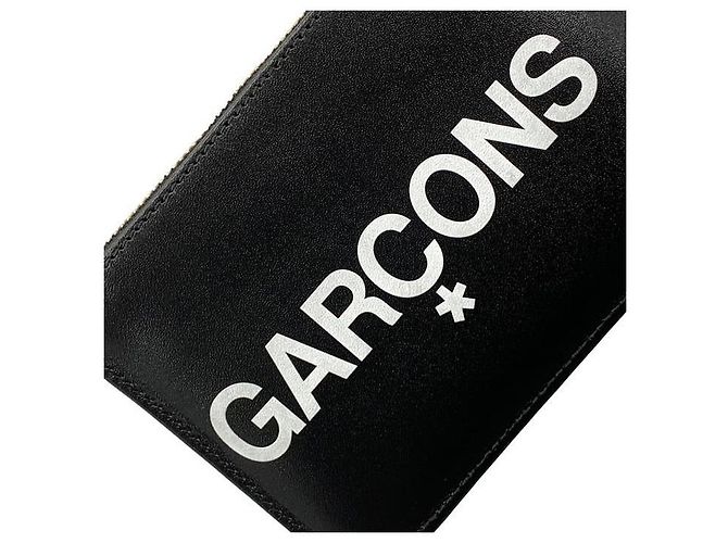 Comme Des Garcons Portafoglio con zip in pelle classico Nero - vista 5