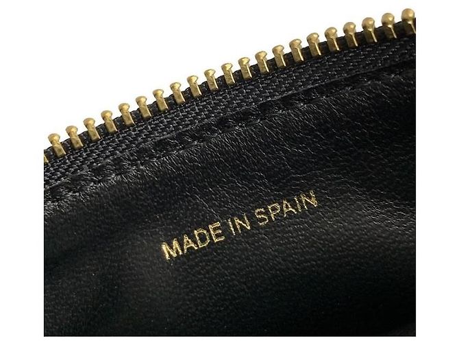 Comme Des Garcons Portafoglio con zip in pelle classico Nero - vista 8
