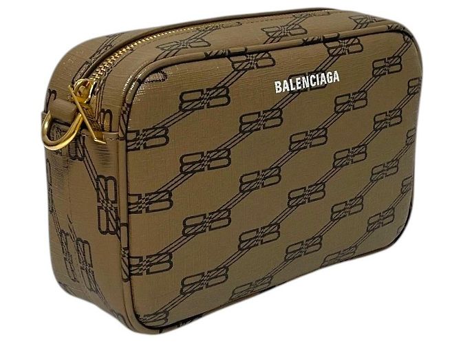 Balenciaga Monogram Camera Umhängetasche Braun - Ansicht 2