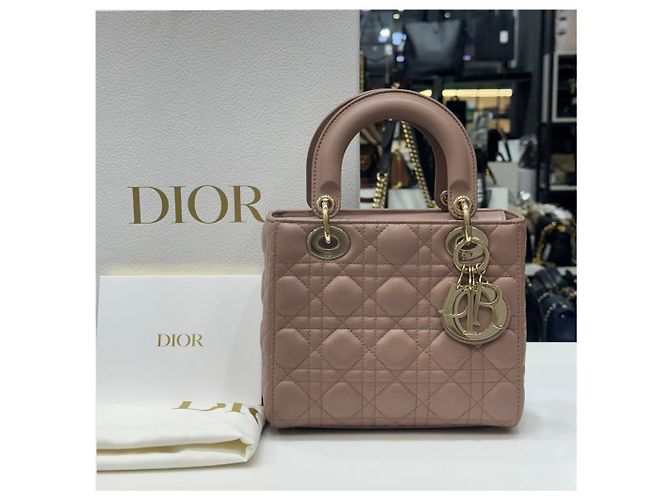 Cannage Dior Pequeño Rosa - vista 3