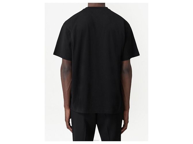 Burberry Oversized T-Shirt aus Baumwolle mit Logo Schwarz - vista 3