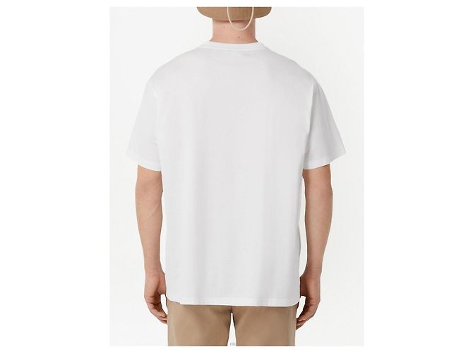 Burberry Oversized T-Shirt aus Baumwolle mit Logo Schwarz - vista 7