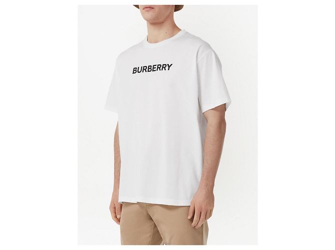 Burberry Oversized T-Shirt aus Baumwolle mit Logo Schwarz - vista 8