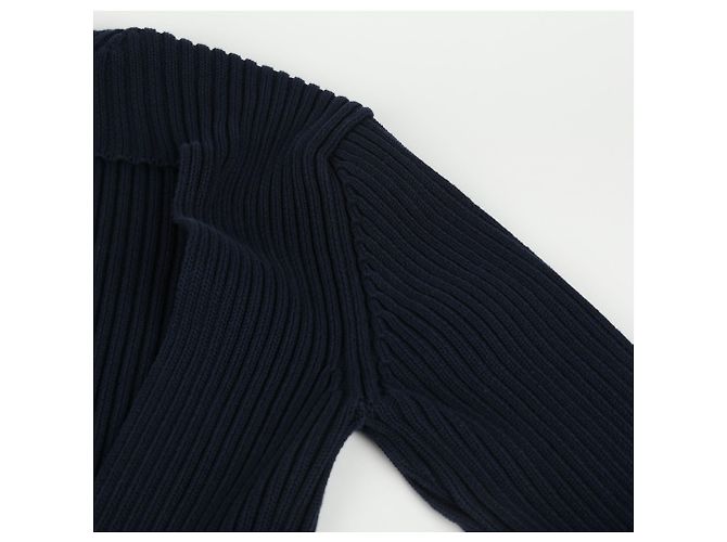 Bottega Veneta Strickpullover in Marineblau und Grau - Ansicht 10