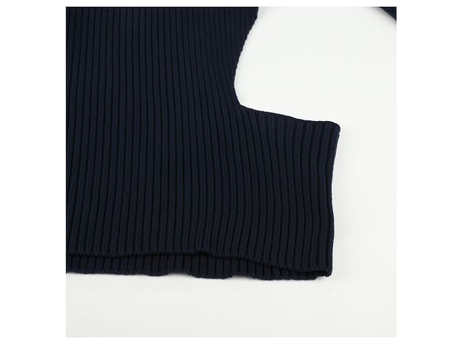 Bottega Veneta Strickpullover in Marineblau und Grau - Ansicht 12