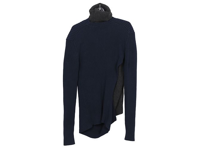 Bottega Veneta Strickpullover in Marineblau und Grau - Ansicht 2