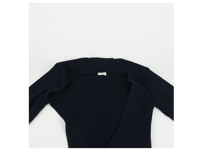 Bottega Veneta Strickpullover in Marineblau und Grau - Ansicht 7