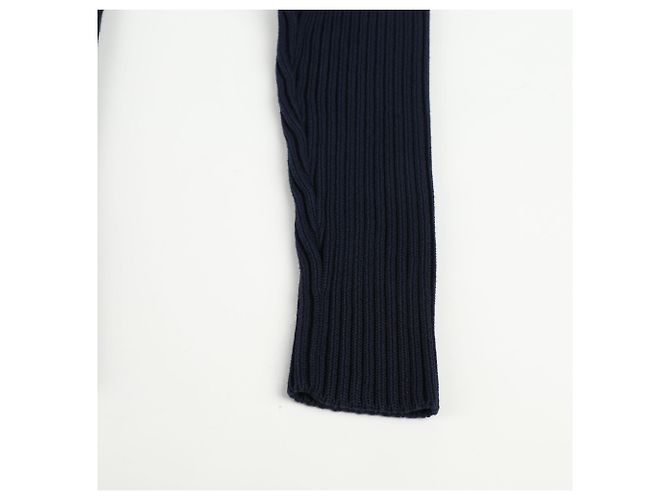 Bottega Veneta Strickpullover in Marineblau und Grau - Ansicht 9
