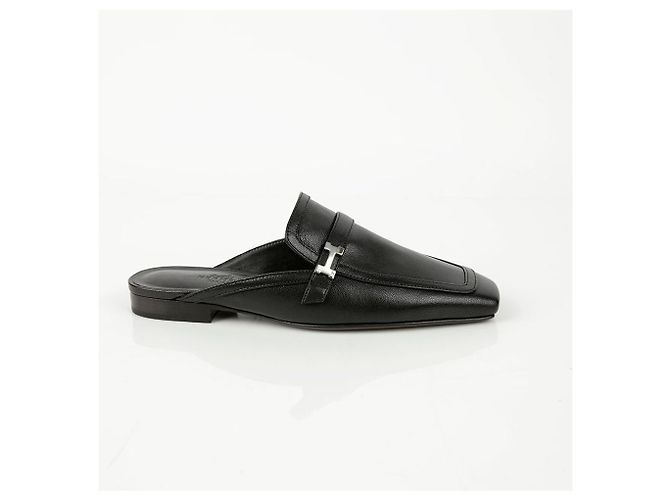 Hermès Mule Groovy in pelle nera Nero - vista 3