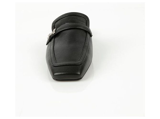 Hermès Mule Groovy in pelle nera Nero - vista 4