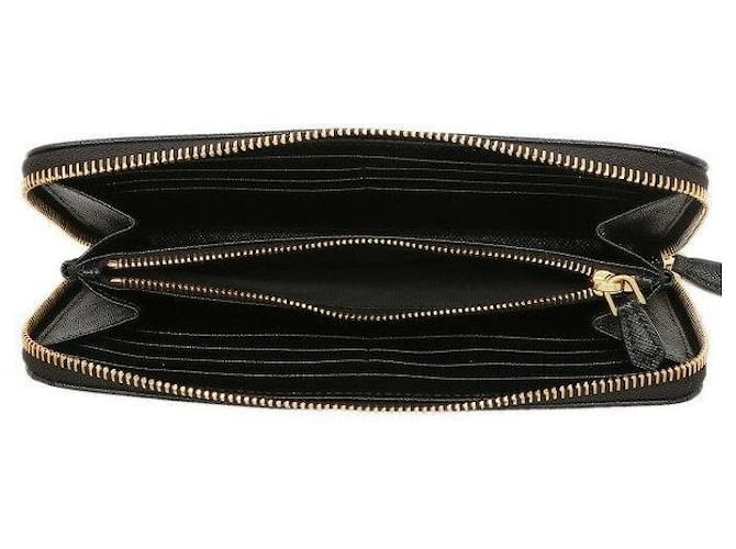 Prada Saffiano Long Wallet Schwarz - Ansicht 6