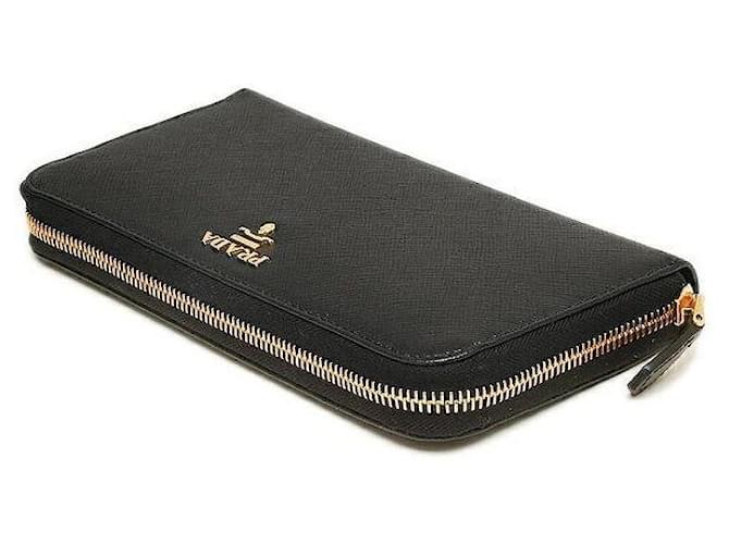 Prada Saffiano Long Wallet Schwarz - Ansicht 7