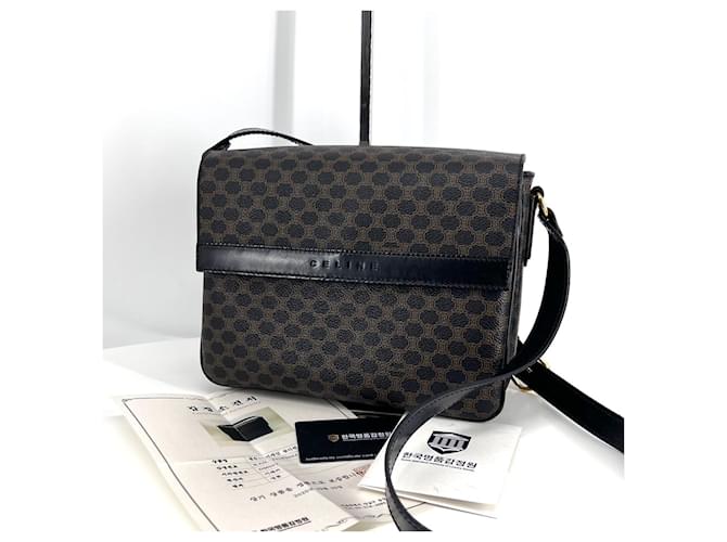 Céline Borsa a tracolla Macadam Black Nero - vista 5