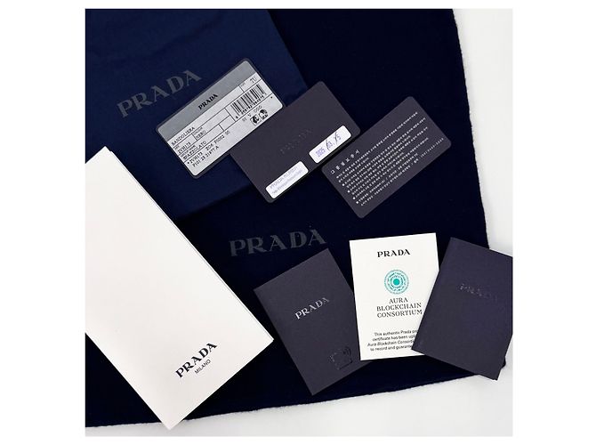 Prada Mini borsa a tracolla spazzolata nera Nero - vista 11