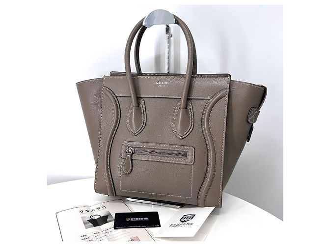 Luggage Céline Riparazione micro borsa bagaglio borsa tote Marrone - vista 3