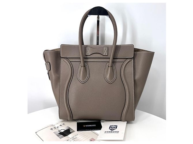 Luggage Céline Riparazione micro borsa bagaglio borsa tote Marrone - vista 4