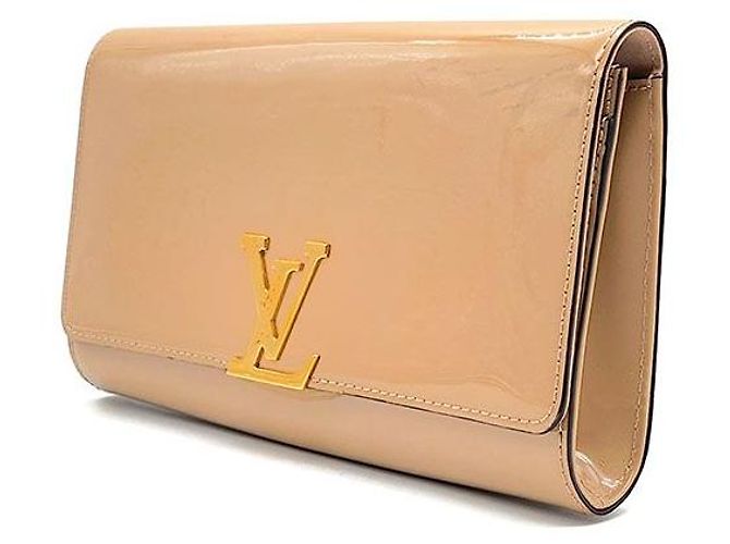 Louis Vuitton Clutch Vernis Louise East-West Arancione - vista 2