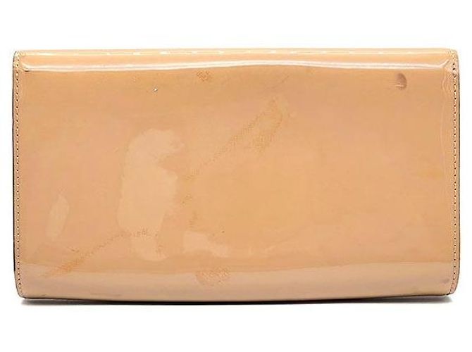 Louis Vuitton Clutch Vernis Louise East-West Arancione - vista 3
