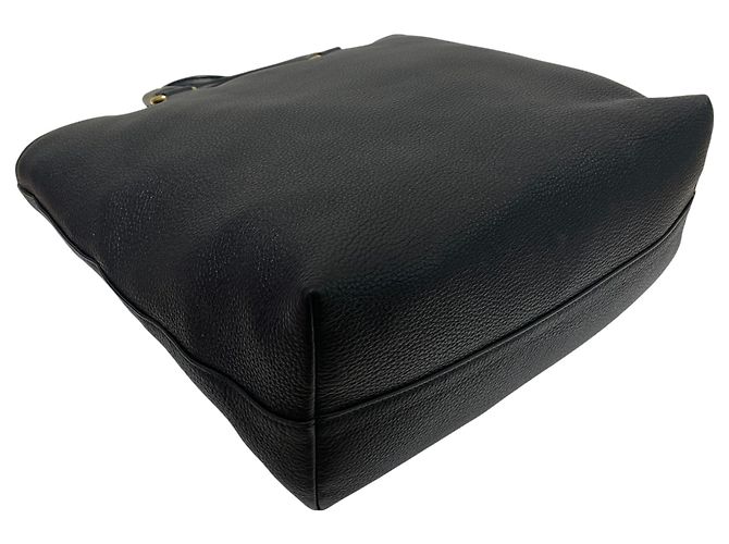 Prada Tote e Borsa a Spalla in Vitello Daino Nero - vista 5