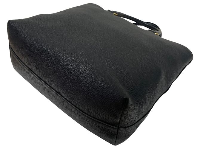 Prada Tote e Borsa a Spalla in Vitello Daino Nero - vista 6