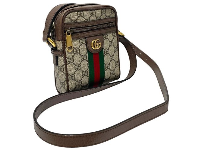 Gucci Borsa a Spalla e Borsa a Tracolla in Tela Ophidia GG Nero - vista 2