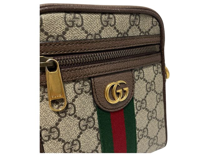 Gucci Borsa a Spalla e Borsa a Tracolla in Tela Ophidia GG Nero - vista 4