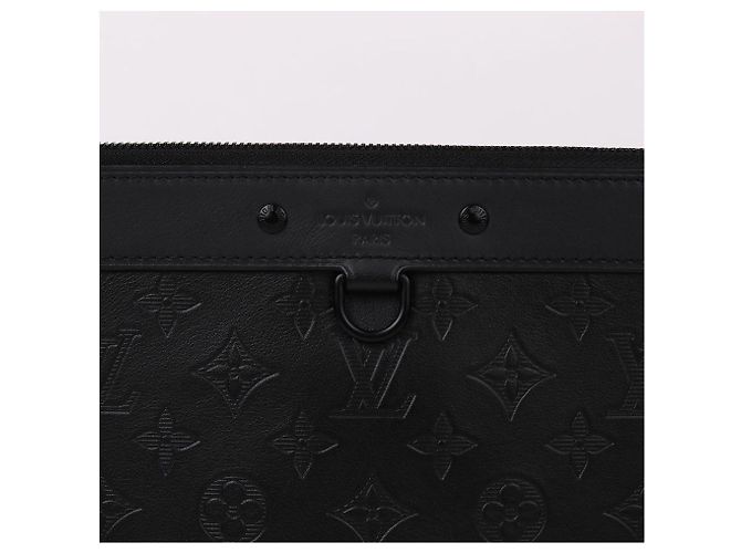 Louis Vuitton Pochette Discovery Large Clutch Nero - vista 3