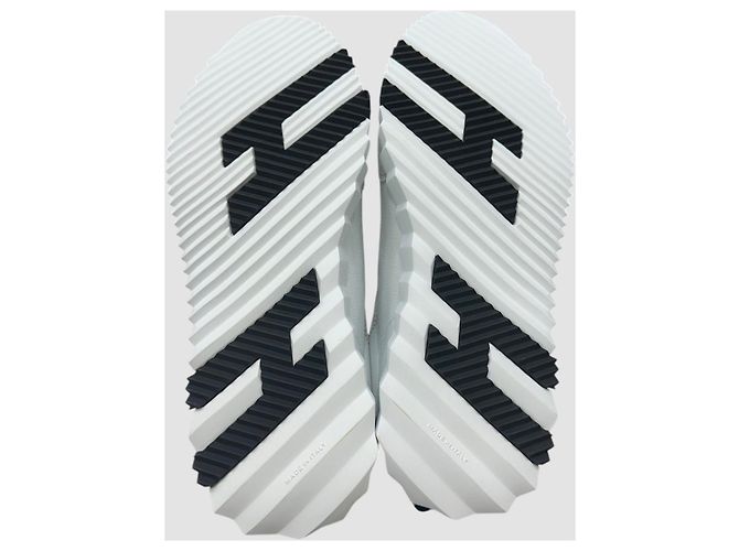 Hermès Bouncing Sneakers White Leather Black - view 8