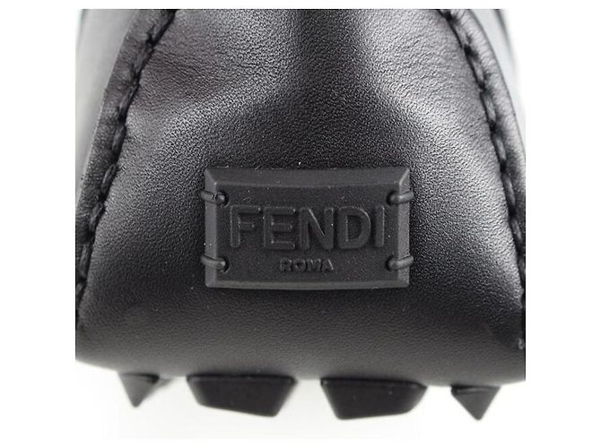 Fendi Mocassini da guida in pelle nera Nero - vista 7
