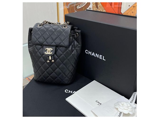 Chanel Zaino Urban Spirit Nero Oro - vista 10