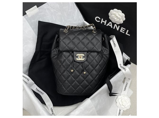 Chanel Zaino Urban Spirit Nero Oro - vista 2