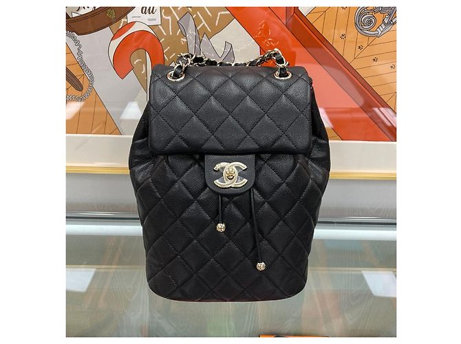 Chanel Zaino Urban Spirit Nero Oro - vista 3