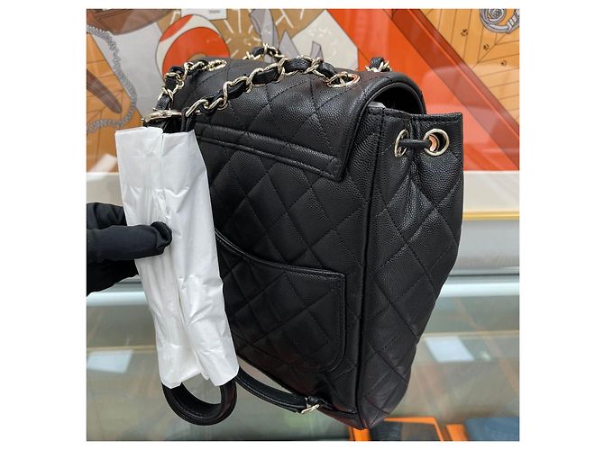 Chanel Zaino Urban Spirit Nero Oro - vista 5