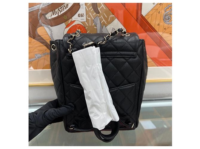 Chanel Zaino Urban Spirit Nero Oro - vista 6