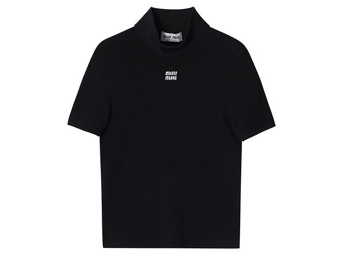 Miu Miu Punto para mujer Negro - vista 3