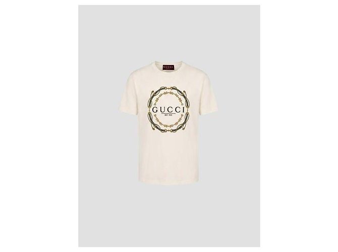 Gucci Camiseta de jersey de algodón estampado Blanco - vista 4