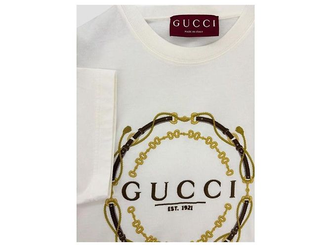 Gucci Camiseta de jersey de algodón estampado Blanco - vista 6