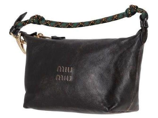 Miu Miu Lederpouch Braun - Ansicht 6