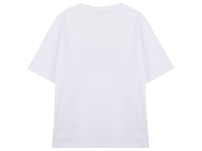 Céline Camiseta holgada de algodón Blanco - vista 4
