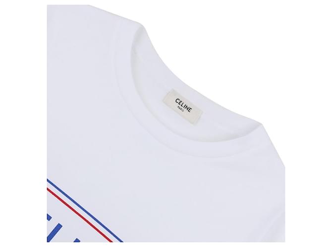 Céline Camiseta holgada de algodón Blanco - vista 5