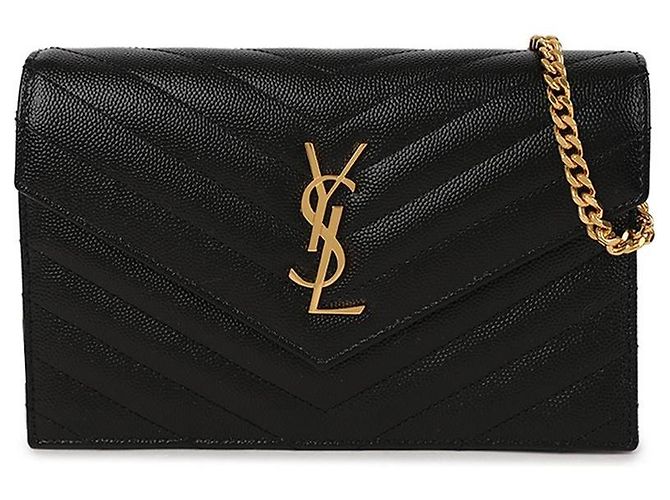 Saint Laurent Bolso de hombro cartera con cadena Cassandra Envelope - vista 3