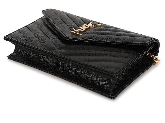 Saint Laurent Bolso de hombro cartera con cadena Cassandra Envelope - vista 6