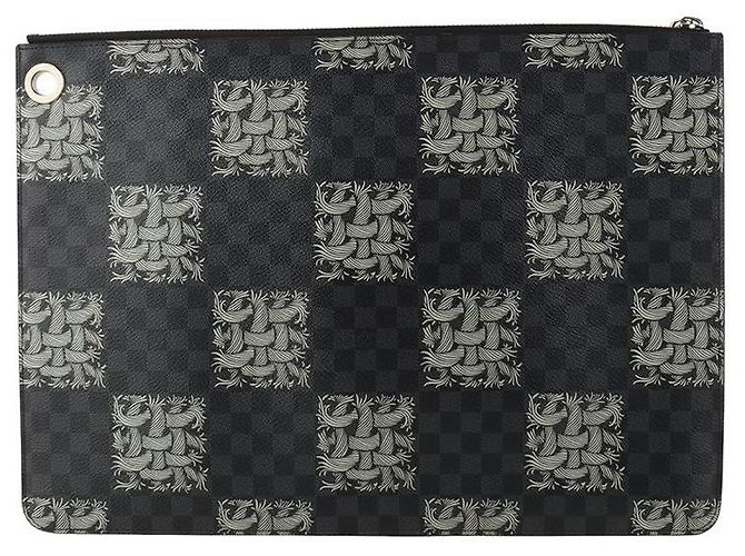 Louis Vuitton Clutch Christopher Nemez Damier Graphite Nero - vista 2