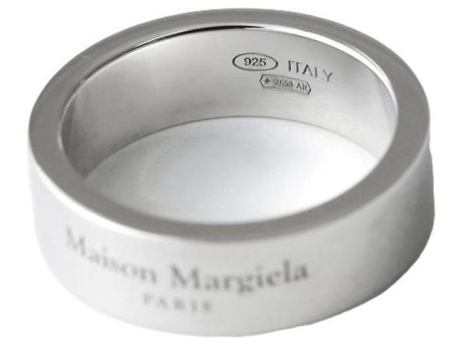 Maison Martin Margiela Breiter Ring Silber - Ansicht 5